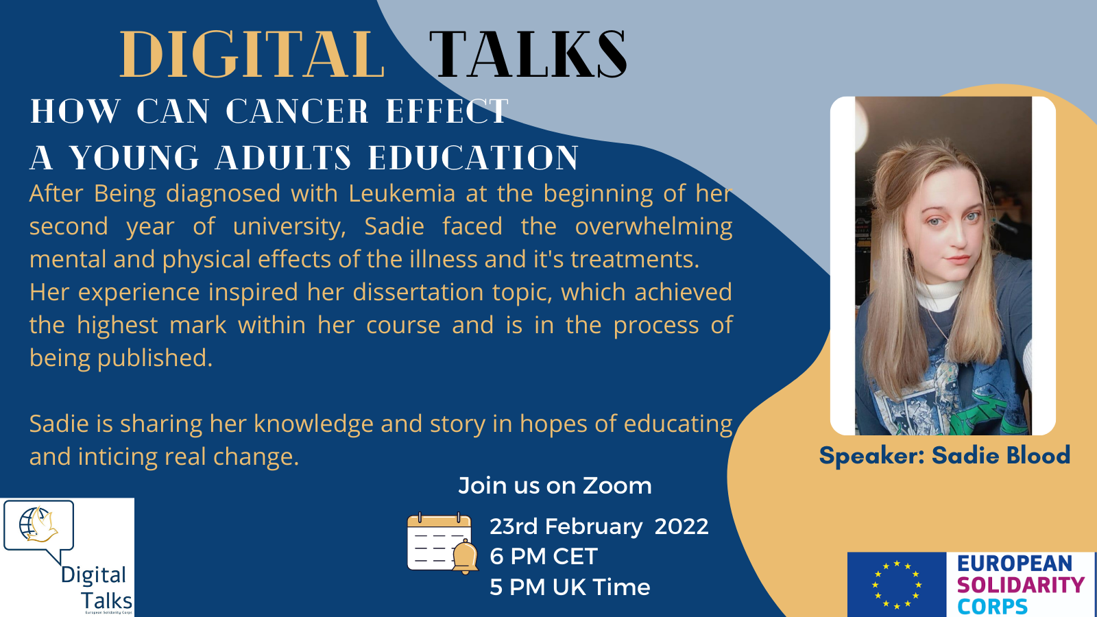 Digital Talks: 'How can cancer effect a young adults education' - Asfar
